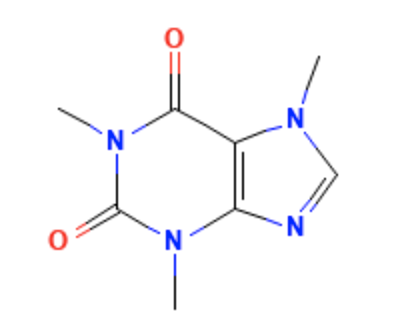 カフェインの構造